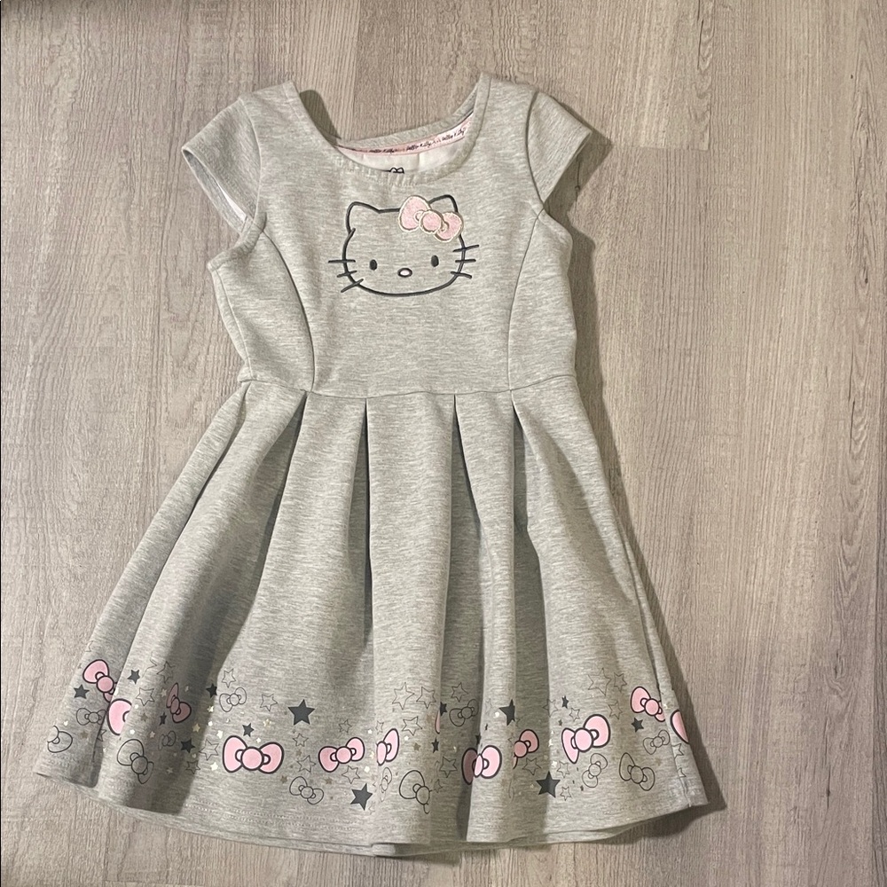 Gray Hello Kitty Kids Dress